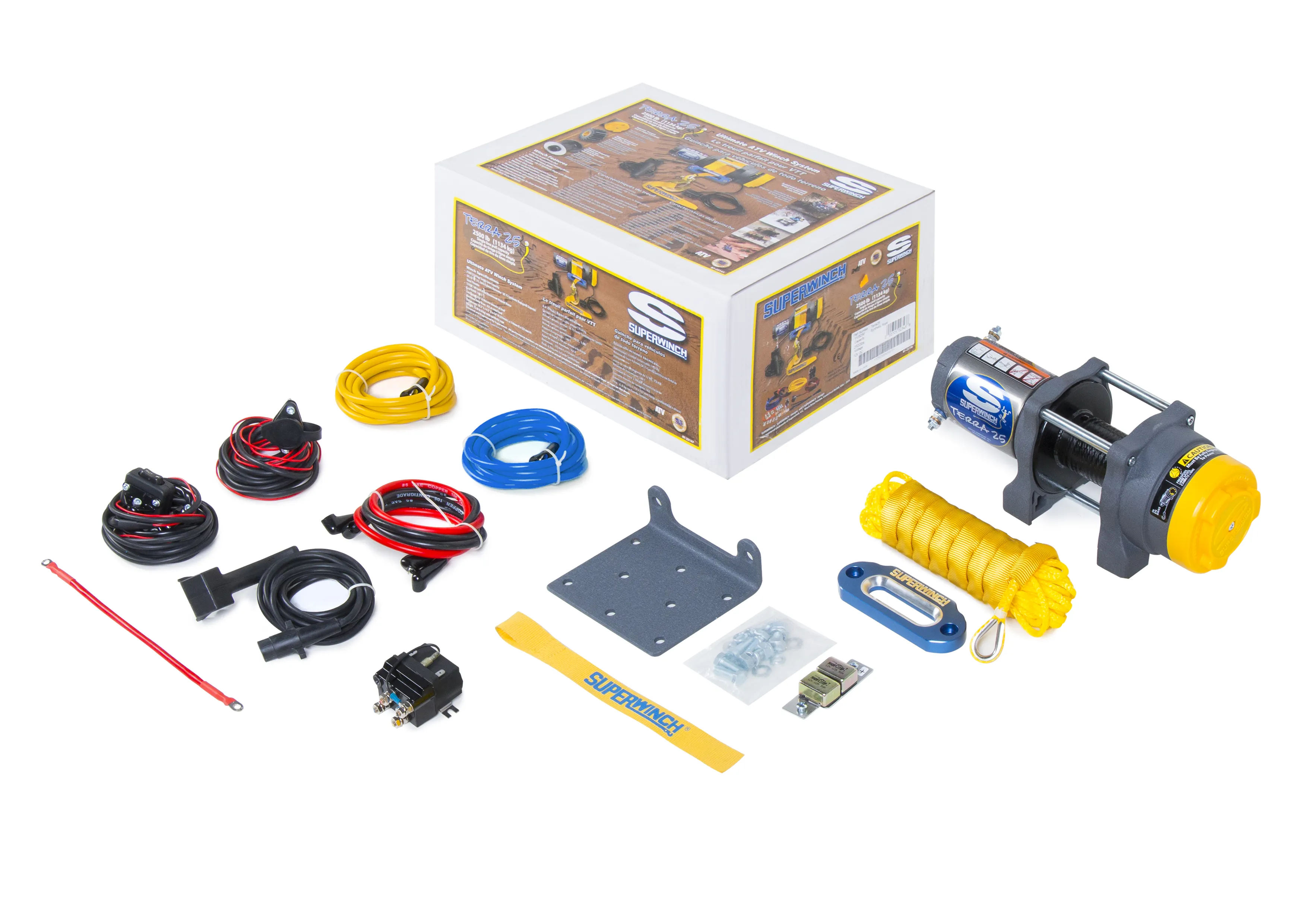 Superwinch TERRA 25 лебедка электрическая синт. трос