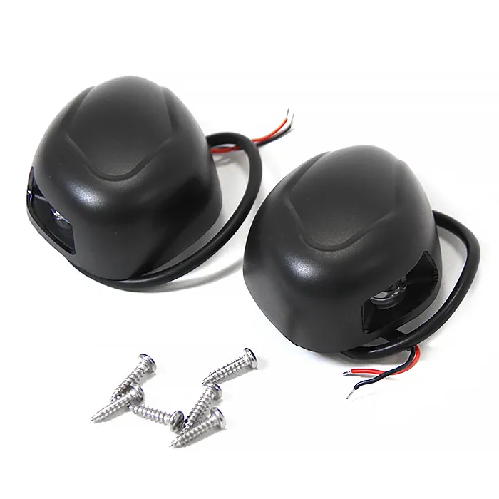 Огни бортовые светодиодные 77х60х30 мм, черный пластик