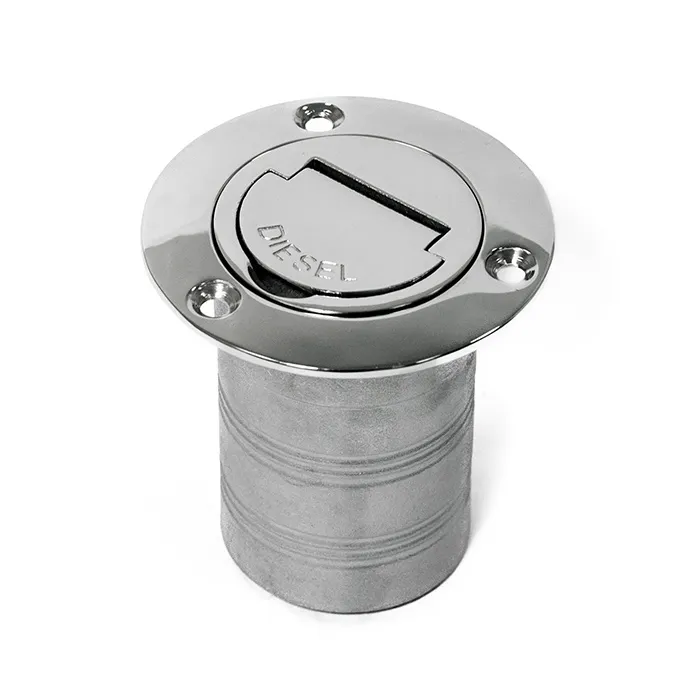 Горловина заливная SUNFINE 50мм прямая (Diesel), нержавеющая сталь