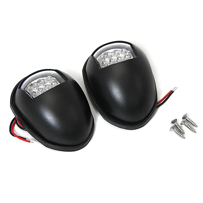 Огни бортовые светодиодные 88х61х32 мм, черный корпус
