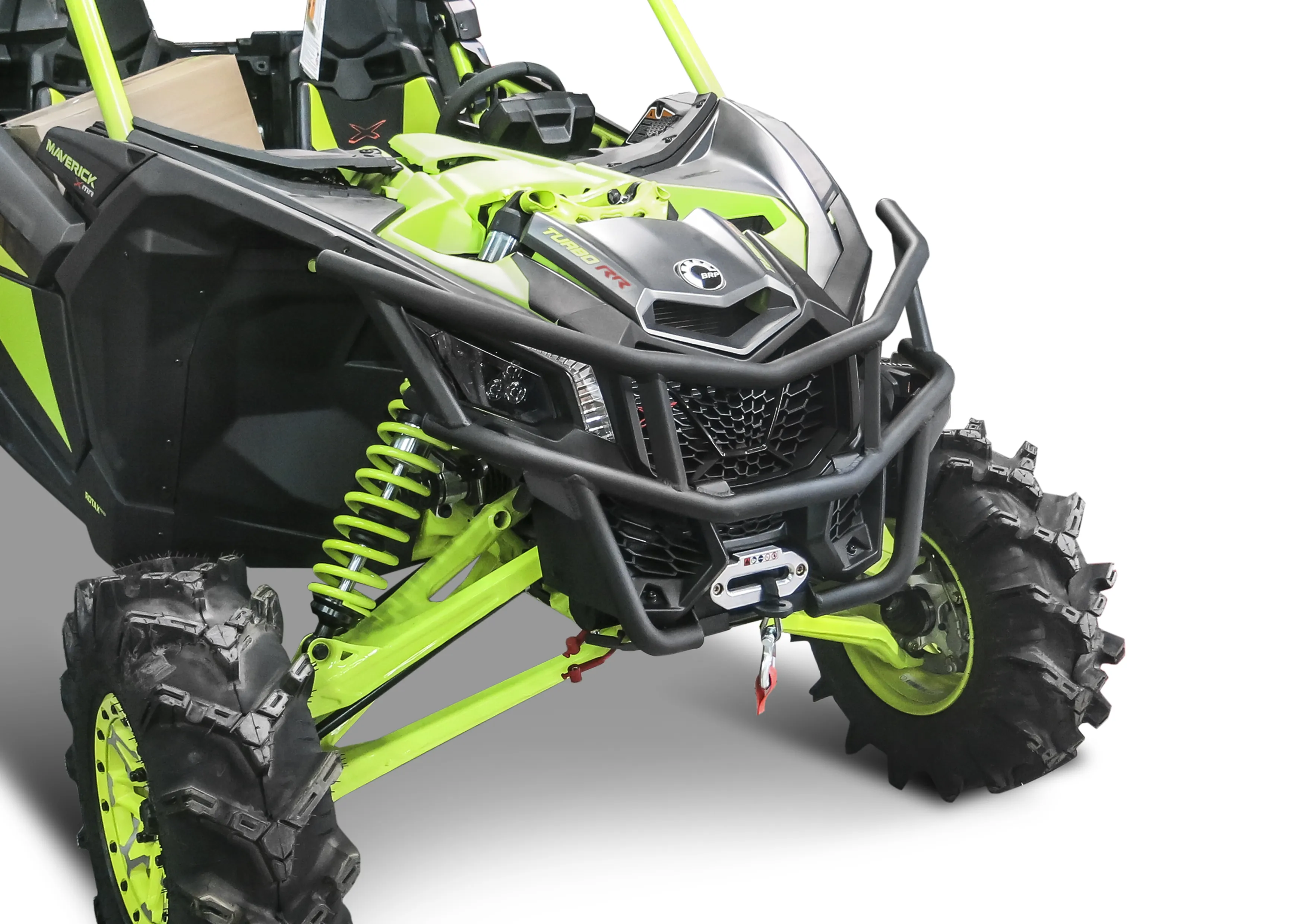 Передний бампер алюминий с креплением для лебедки SSV MAVERICK X3