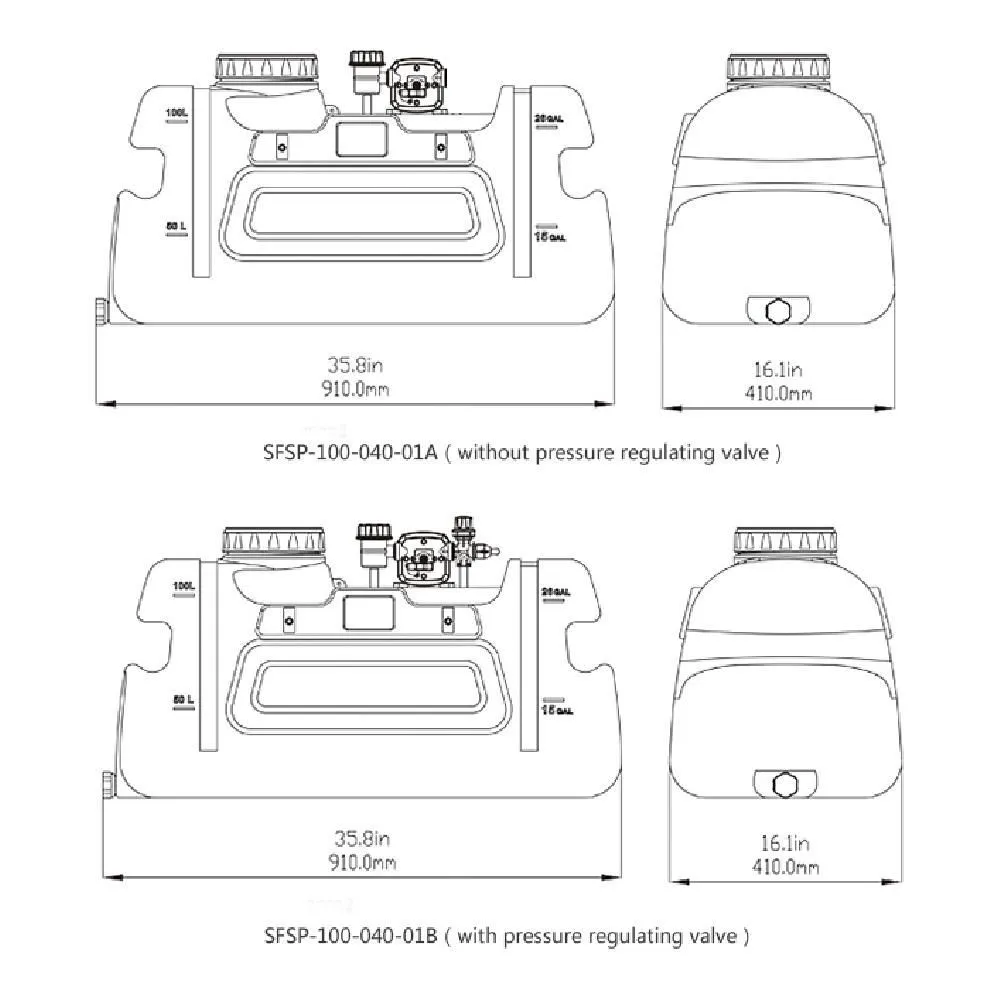 Опрыскиватель для квадроцикла SeaFlo, 12V 4GPM, 80PSI
