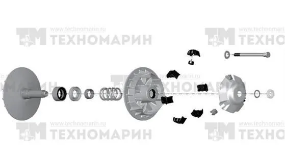 Ведущий вариатор квадроцикла BRP 0900-0033 (нов. арт. 0900-0391)