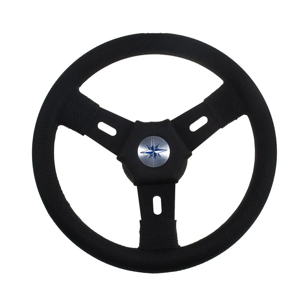 Колесо рулевое ELBA, спицы черные 300 мм, чёрный