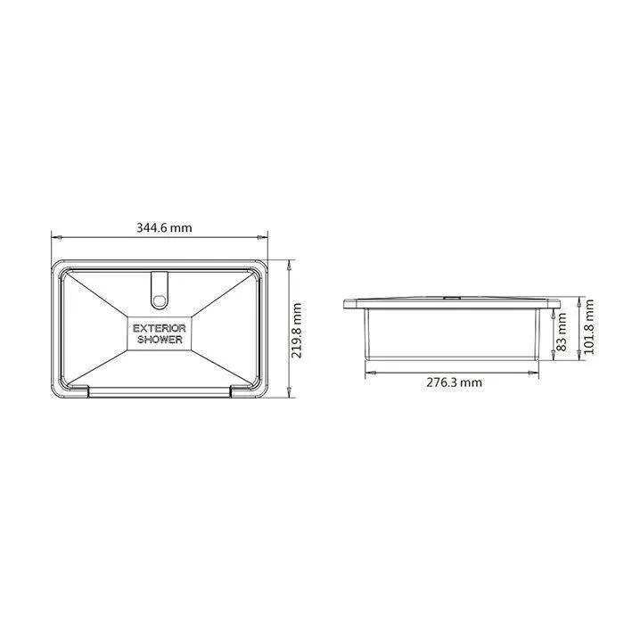 Бокс для хранения судового душа SEAFLO, белый