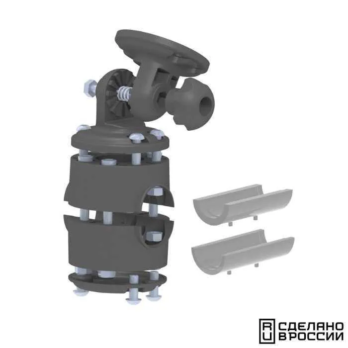 Кронштейн наклонный с хомутом универсальным