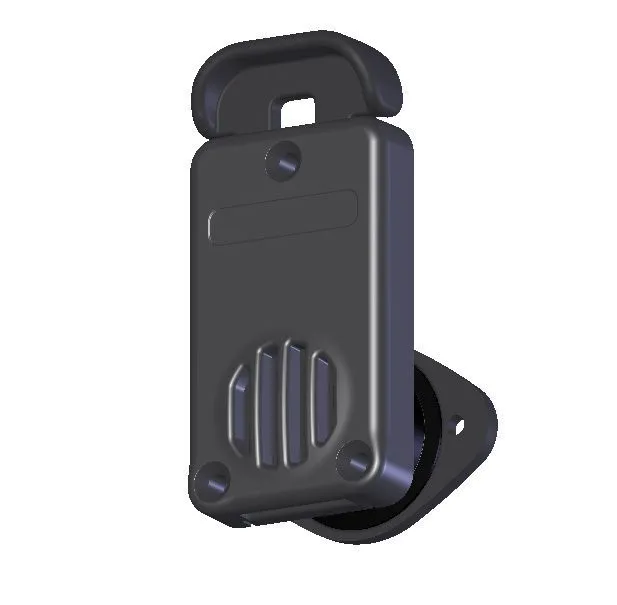 Клапан сливной шиберный, Boat-plastic, армированный полиамид, ПВХ, под транец 27 мм, черный под тран