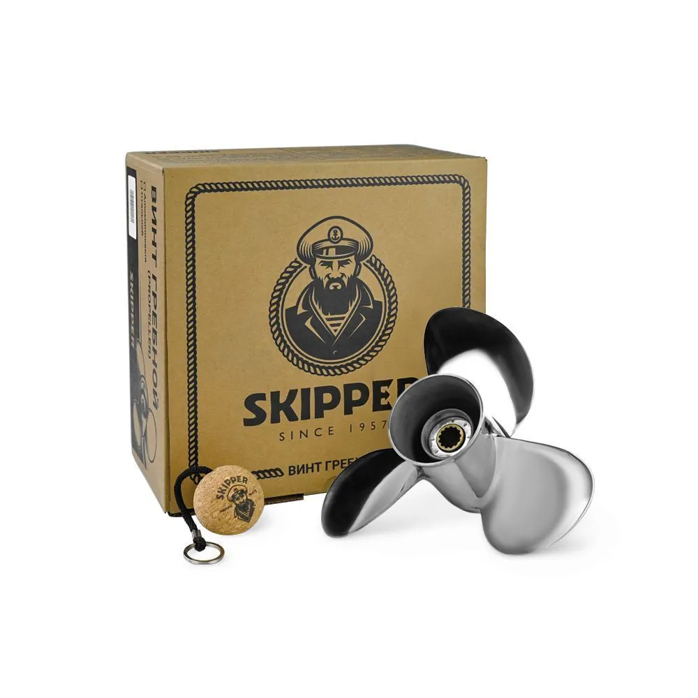 Винт гребной  Skipper для Suzuki 40-60HP, диаметр 11 3/4" нержавеющий, лопастей - 3, шаг 13"