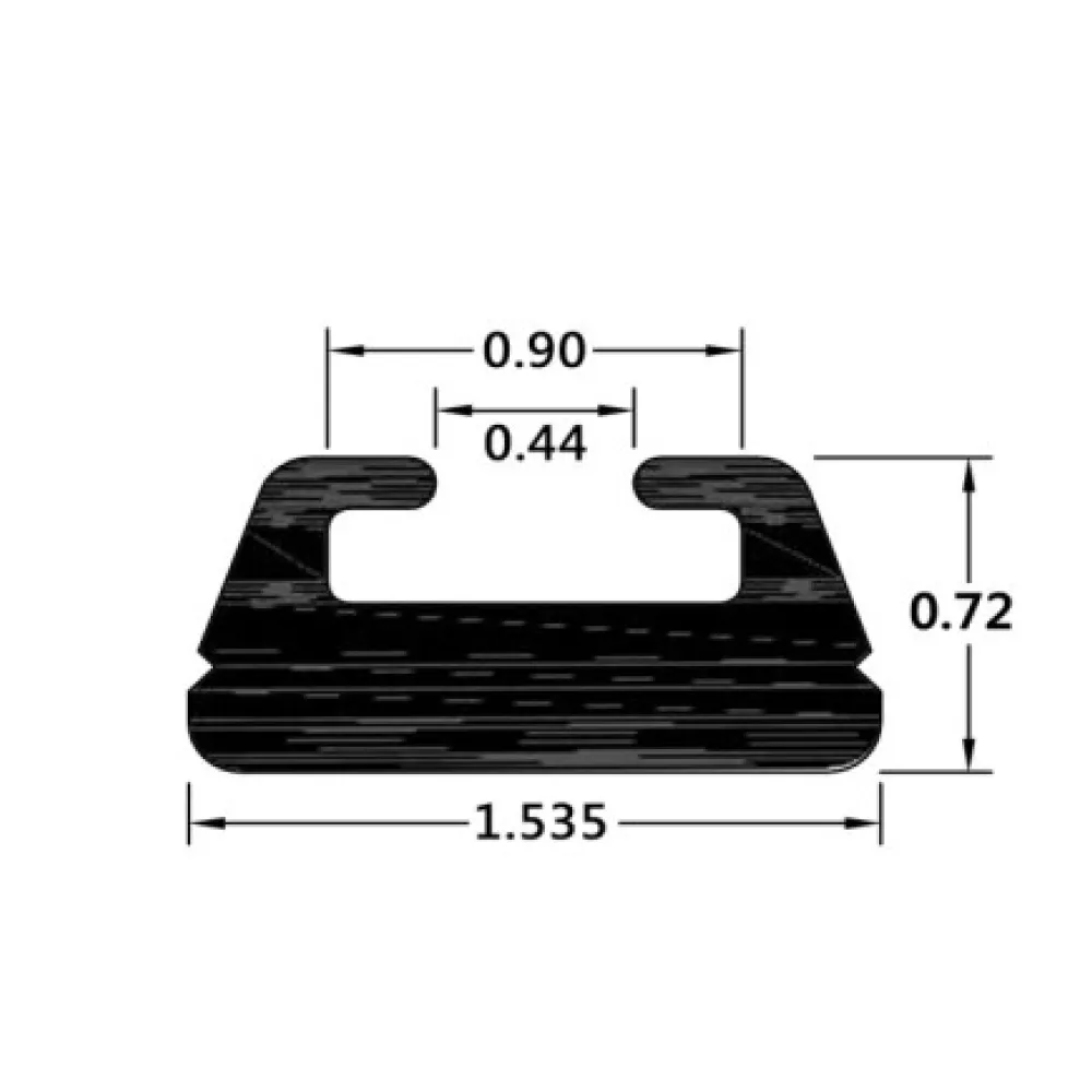 Склиз Sledex 25 (19) профиль для Ski-Doo Длина: 1422 мм, цвет: черный