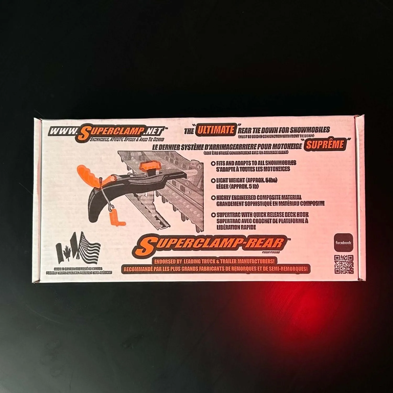 Пластиковые фиксаторы для крепления снегохода к кузову прицепа (задние) для Снегоходов