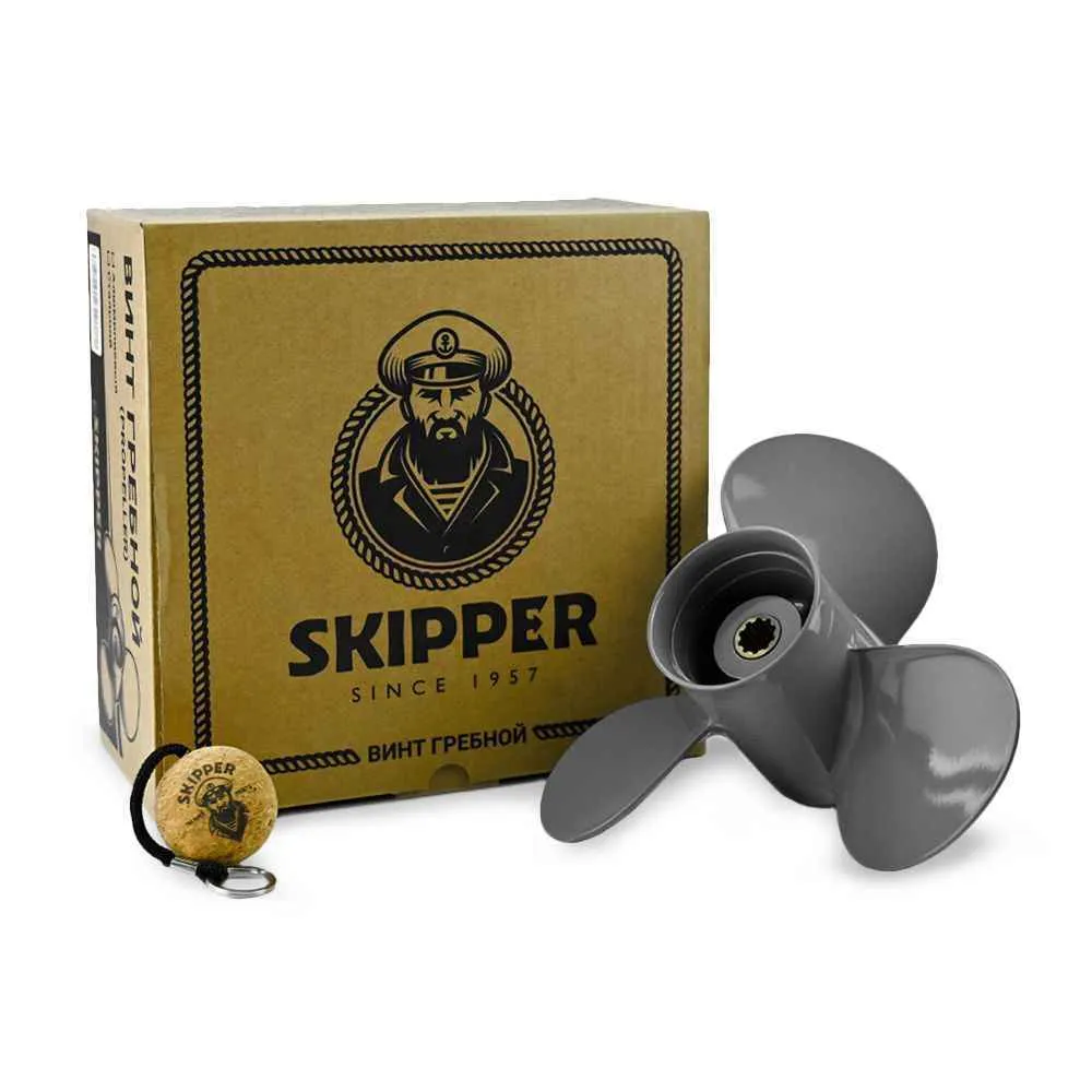 Винт гребной  Skipper для Honda 25-30HP, диаметр 9,9" алюминиевый, лопастей - 3, шаг 11"