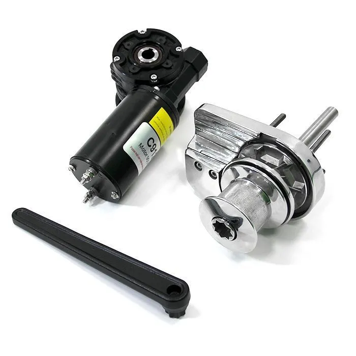 Лебедка якорная серии-C Heavy Duty Style (c барабаном) 900Вт, 12В, цепь 6 мм/веревка 12 мм