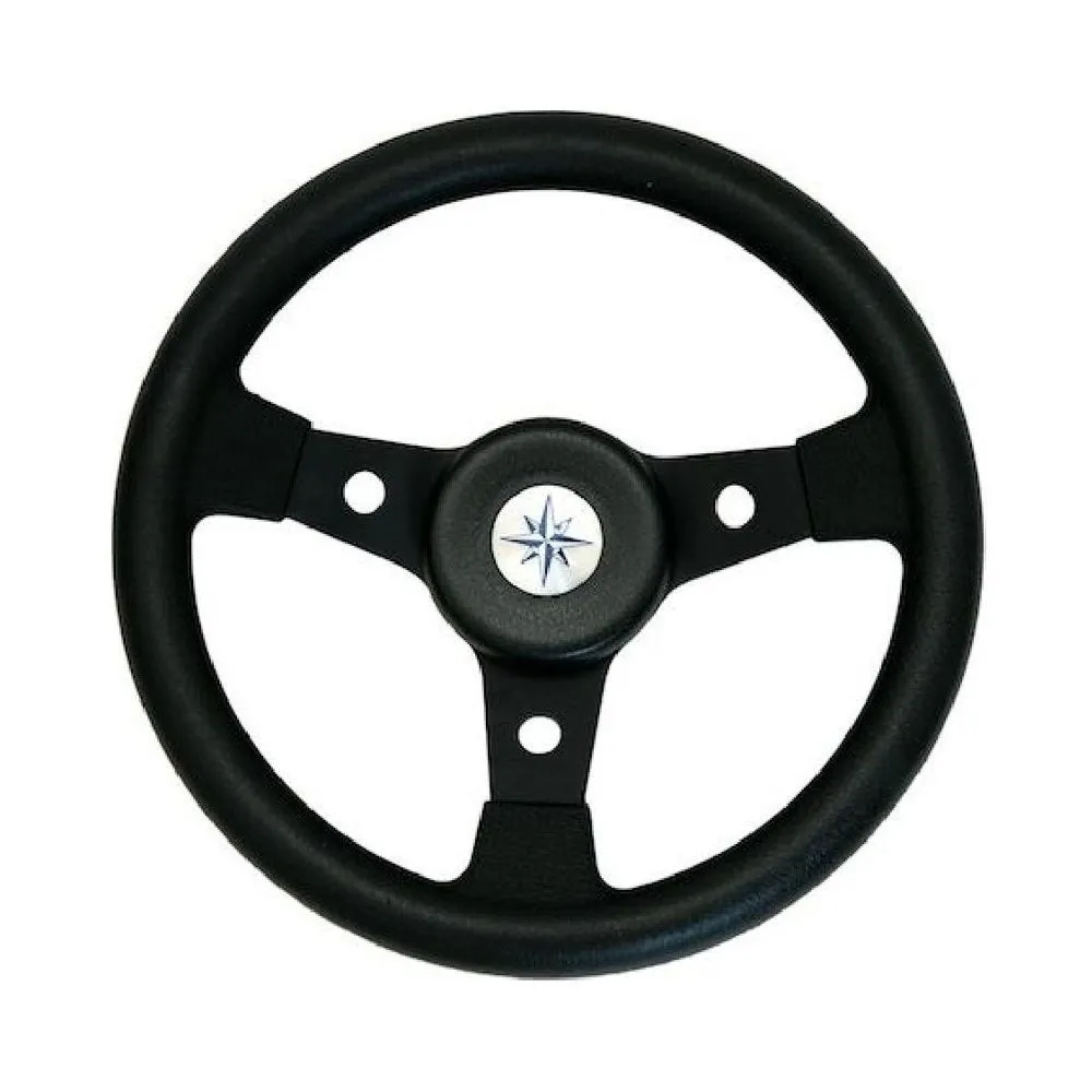 Колесо рулевое DELFINO, спицы черные 310 мм, чёрный