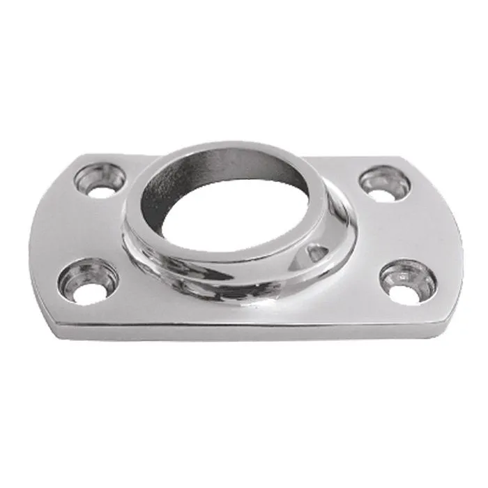 Основание леера 22мм, 76х44 мм, низкое, наклон 60 град