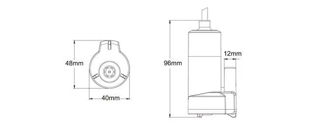 Погружной насос 12 л/мин 12В