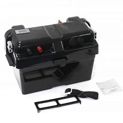 Короб для АБ с панелью индикации и автоматическим выключателем 460х260х330