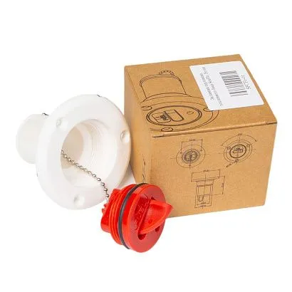 Заливная горловина топливного бака SeaFlo, патрубок 40 мм белый