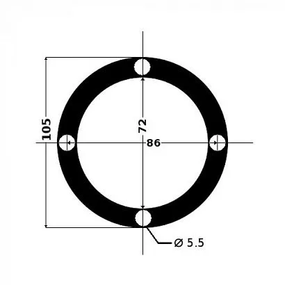Кожух для пучка тросов черный