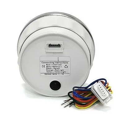 Тахометр цифровой 8000 об/мин со счетчиком моточасов (WS), SR:1-10