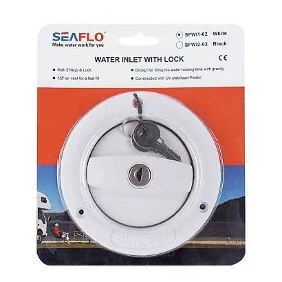 Горловина заливная SEAFLO с замком, тип 02, белая