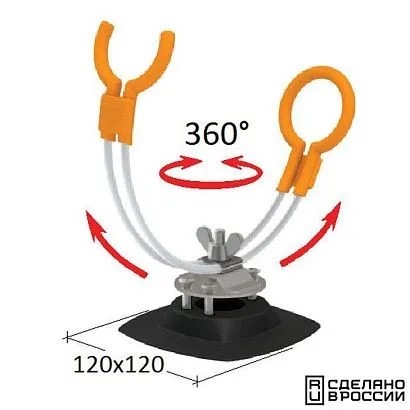 Держатель удилища на баллон надувной лодки