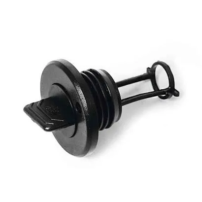 Заглушка дренажная круглая SUNFINE 43x66 мм, пластик черный