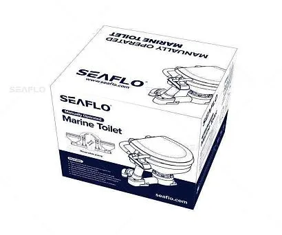 Унитаз судовой керамический с ручной прокачкой (размер компакт)