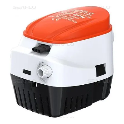 Помпа водооткачивающая автоматическая SeaFlo трюмная, 24V 1100 галлон/час, патрубок 29 мм