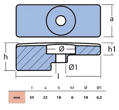Анод алюминиевый Suzuki