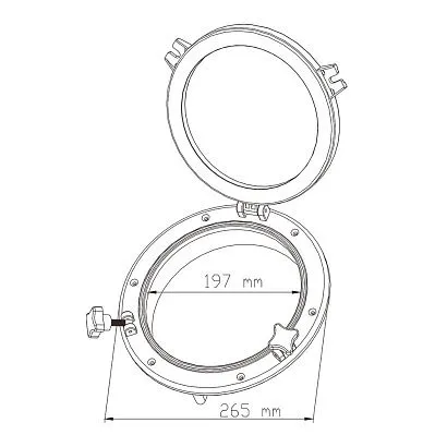 Иллюминатор SeaFlo 197 (265) мм