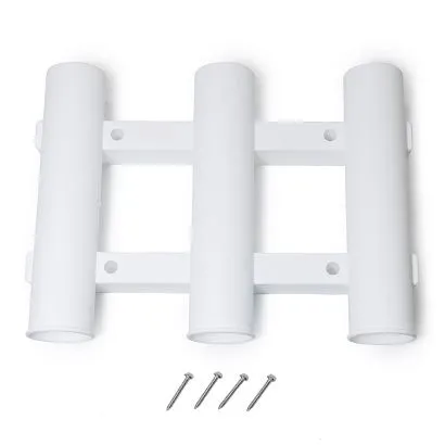 Держатель спиннинга SUNFINE тройной 50мм, белый пластик