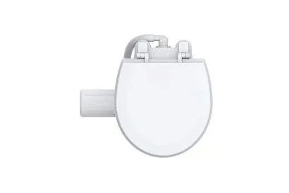 Унитаз судовой керамический 24В (компакт) сиденье из дерева с эмалевым покрытием