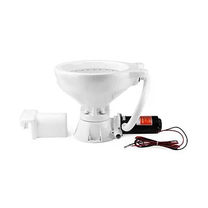 Унитаз судовой керамический SeaFlo с электрической помпой Унитаз, 12V