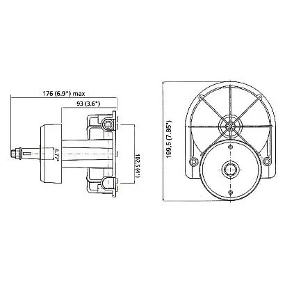 Привод рулевой T-85W (белый)