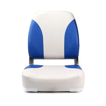 Кресло складное мягкое Skipper синий/серый