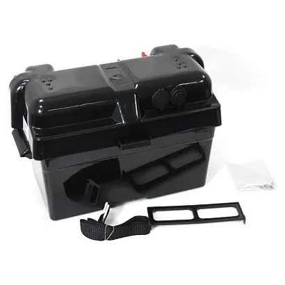 Короб для АБ с панелью индикации и USB зарядкой на два порта 460x255x300