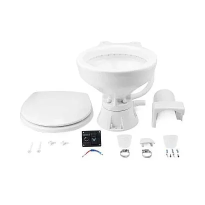 Унитаз судовой керамический SeaFlo с электрической помпой Унитаз, 12V