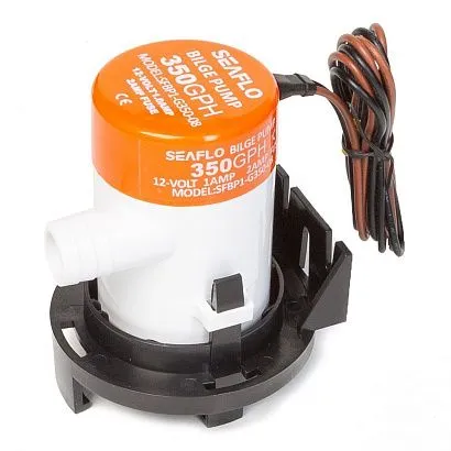 Помпа водооткачивающая SeaFlo трюмная, 12V 350 галлон/час, патрубок 19 мм