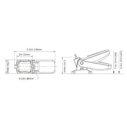 Переключатель поплавковый бело-оранжевый 01 SEAFLO (20A)