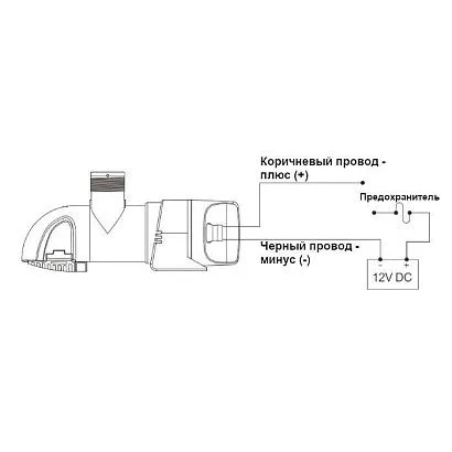 Насос осушительный низкопрофильный 800GPH 14С Series 12В