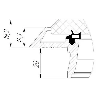 Люк палубный безрамный Пеликан 475x475 R75