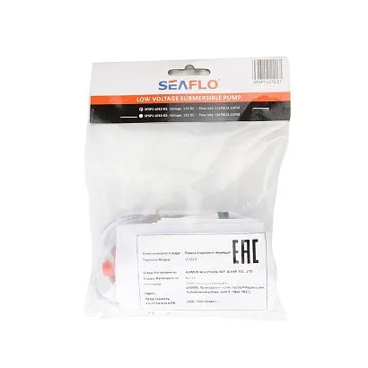 Помпа водооткачивающая SeaFlo погружная, 12V 12 л/мин
