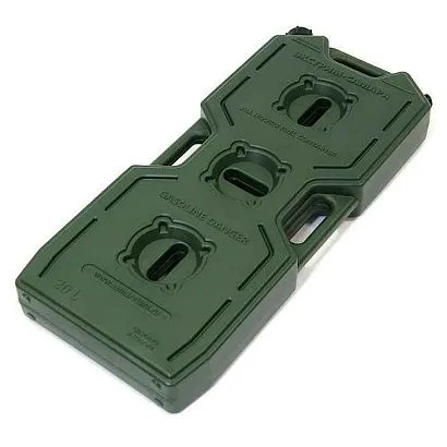 Канистра "Экстрим-Драйв" 20л зеленая (хаки) (без клапана) ED-0200-BK-G