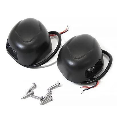 Огни бортовые светодиодные 77х60х30 мм, черный пластик