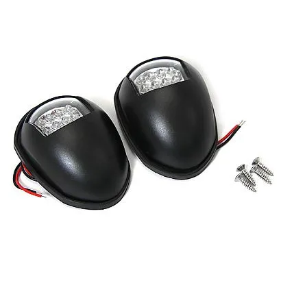 Огни бортовые светодиодные 88х61х32 мм, черный корпус