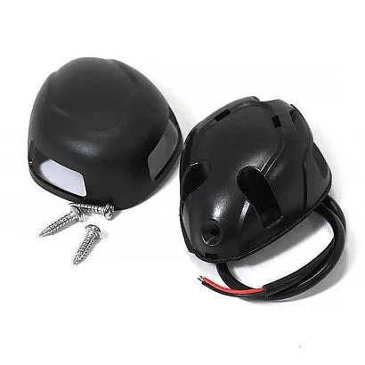 Огонь комбинированный светодиодный 77х60х30, черный пластик