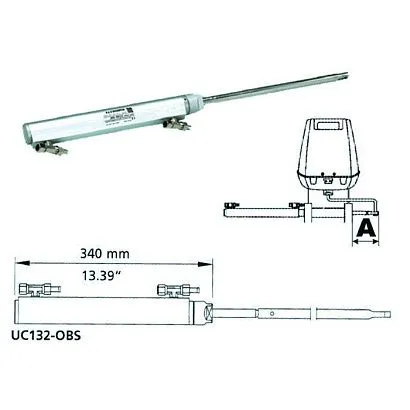 Гидроцилиндр 132 куб.см, бокового крепления