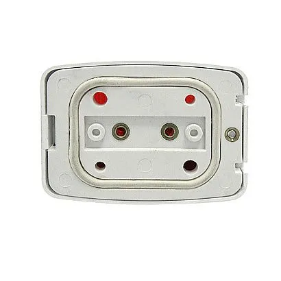 Огонь бортовой красный, белый корпус высота 57 мм