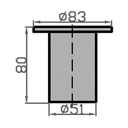 Горловина заливная 50мм (вода) сталь