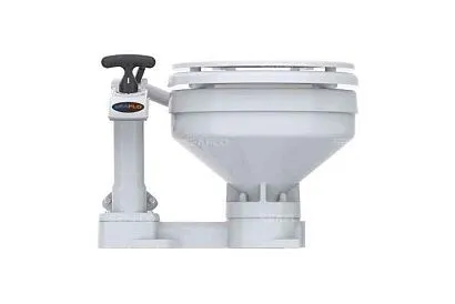 Унитаз судовой керамический с ручной прокачкой (размер компакт)